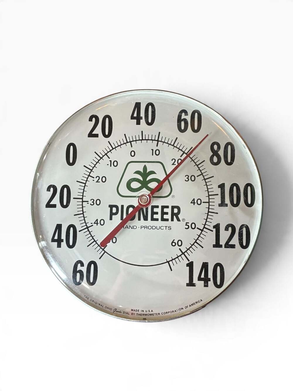 Pioneer Hybrid Seed Corn Jumbo Dial Thermometer Corporation Of America